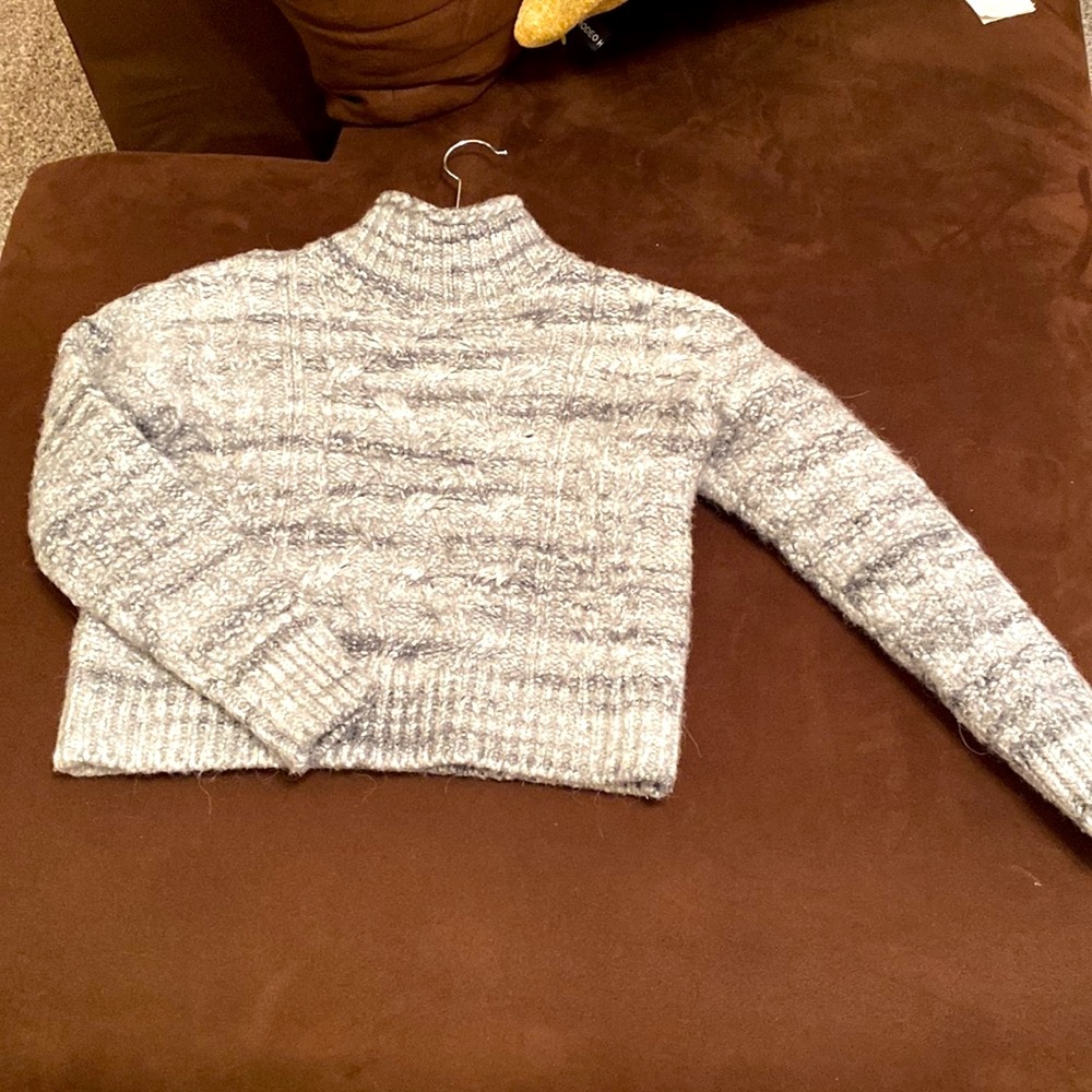 cropped sweater.
